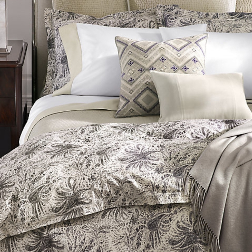 Ralph Lauren Dover Street King  Gwendolyn Sateen Duvet Cover 2 Standard shams